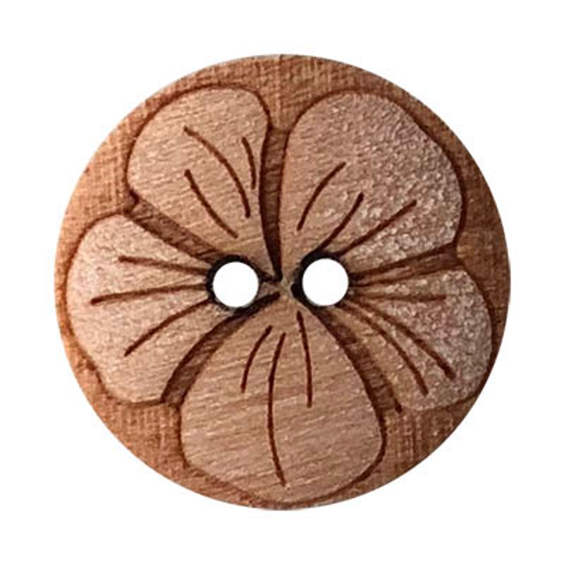 Rund Treknapp Blomst