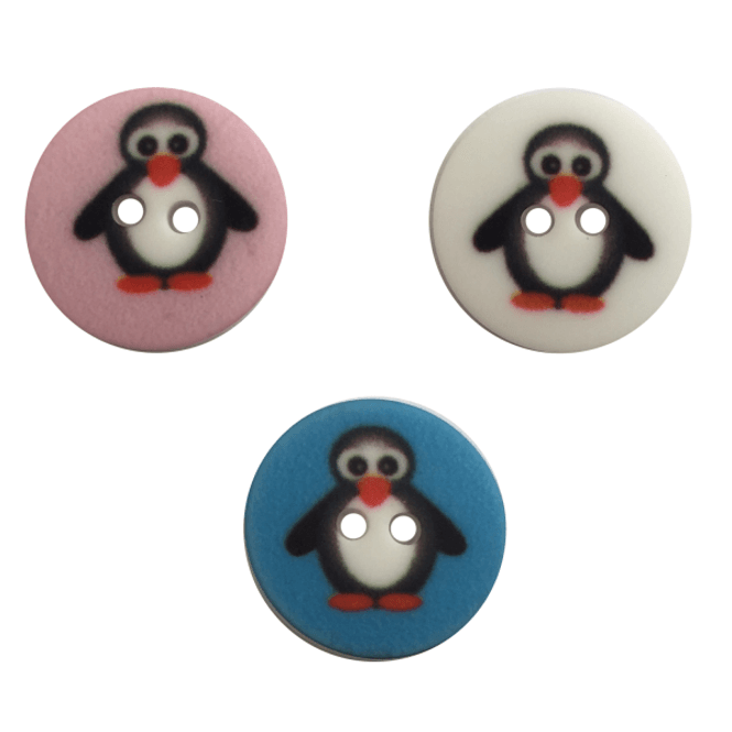 Hovedbilde Pingvin knapp 15mm