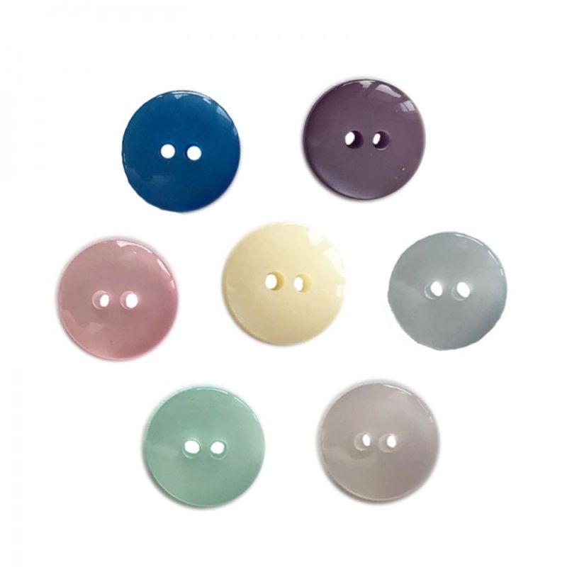 Blank plastknapp 12mm