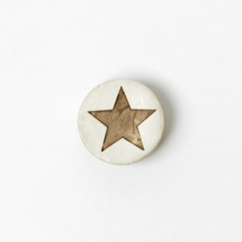 Kokosknapp med stjerne
