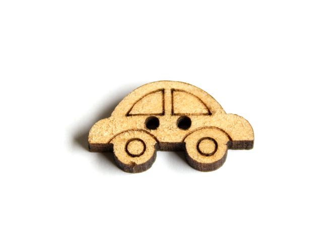 Hovedbilde Formet Treknapp Bil 20mm