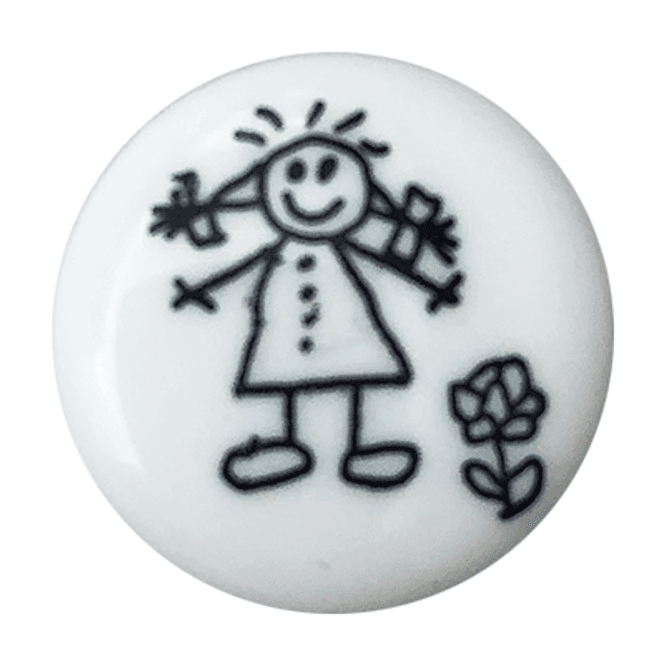 Hovedbilde Barneknapp Jente 15mm