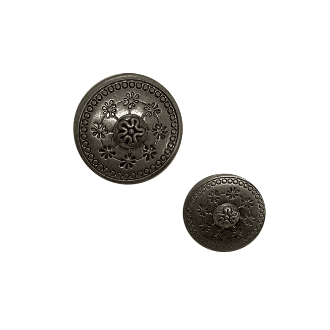 Hovedbilde Metallknapp blomster