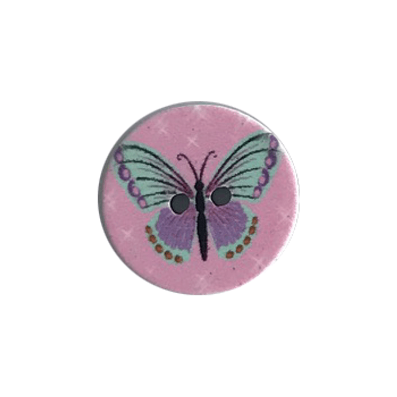 Barneknapp Sommerfugl 15mm