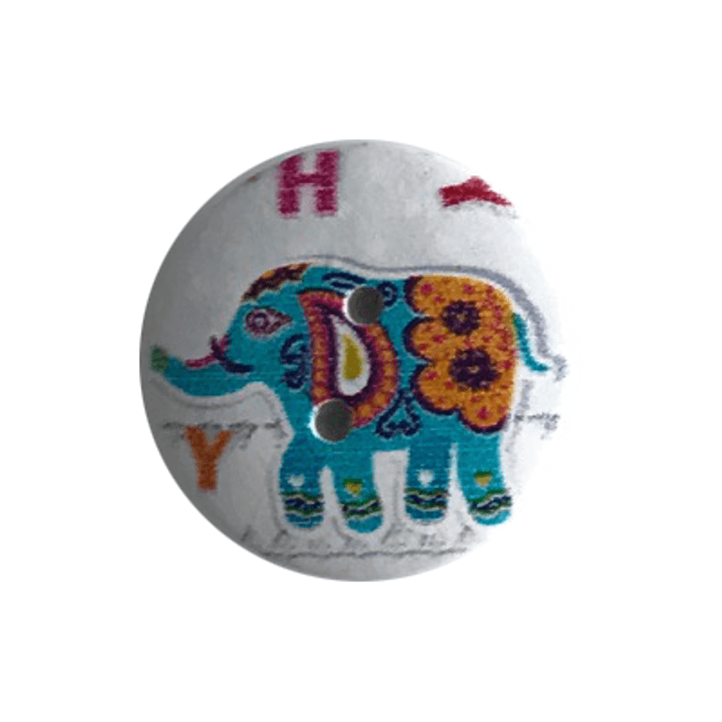 Barneknapp Elefant 20mm