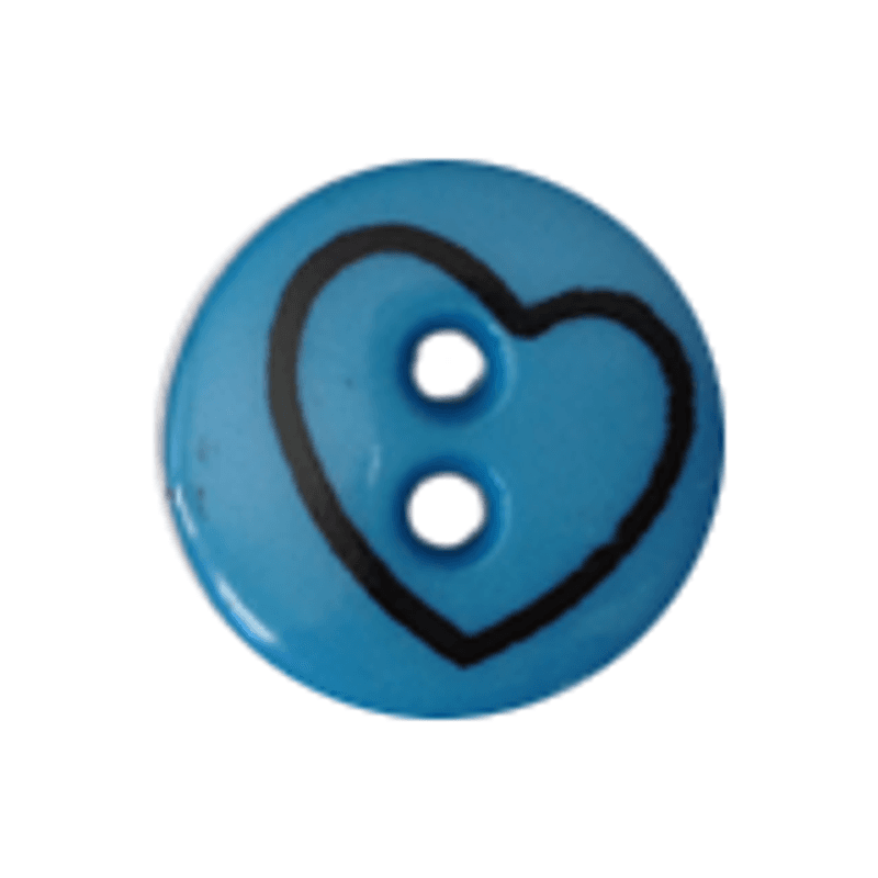 Barneknapp hjerte 18mm