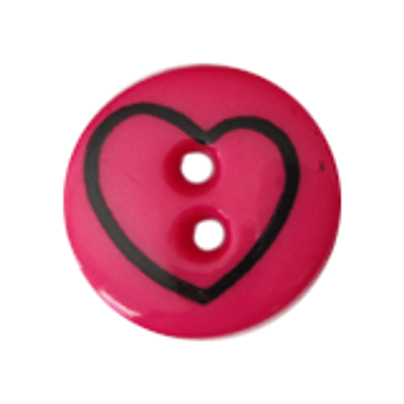 Barneknapp hjerte 18mm