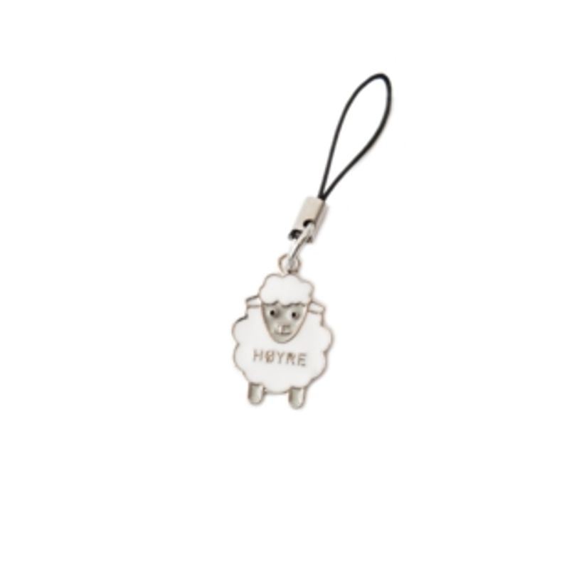 Maskemarkør hvit sau med tekst